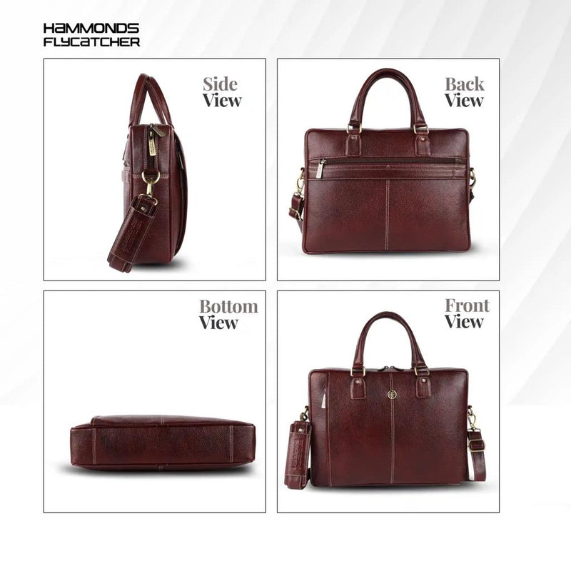 Hammonds Flycatcher Genuine Leather Slim Satchel