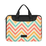 Tabelito Designer Printed Laptop Sleeve for Women (13–15.6 Inch) | Jute & Vegan Leather Office Handbag | Lightweight Stylish Work Bag with Handle