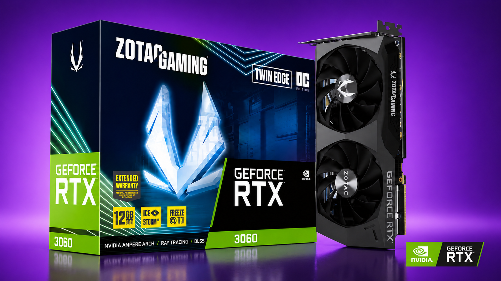 ZOTAC GEFORCE RTX 3060 12GB TWIN EDGE OC GRAPHIC CARD