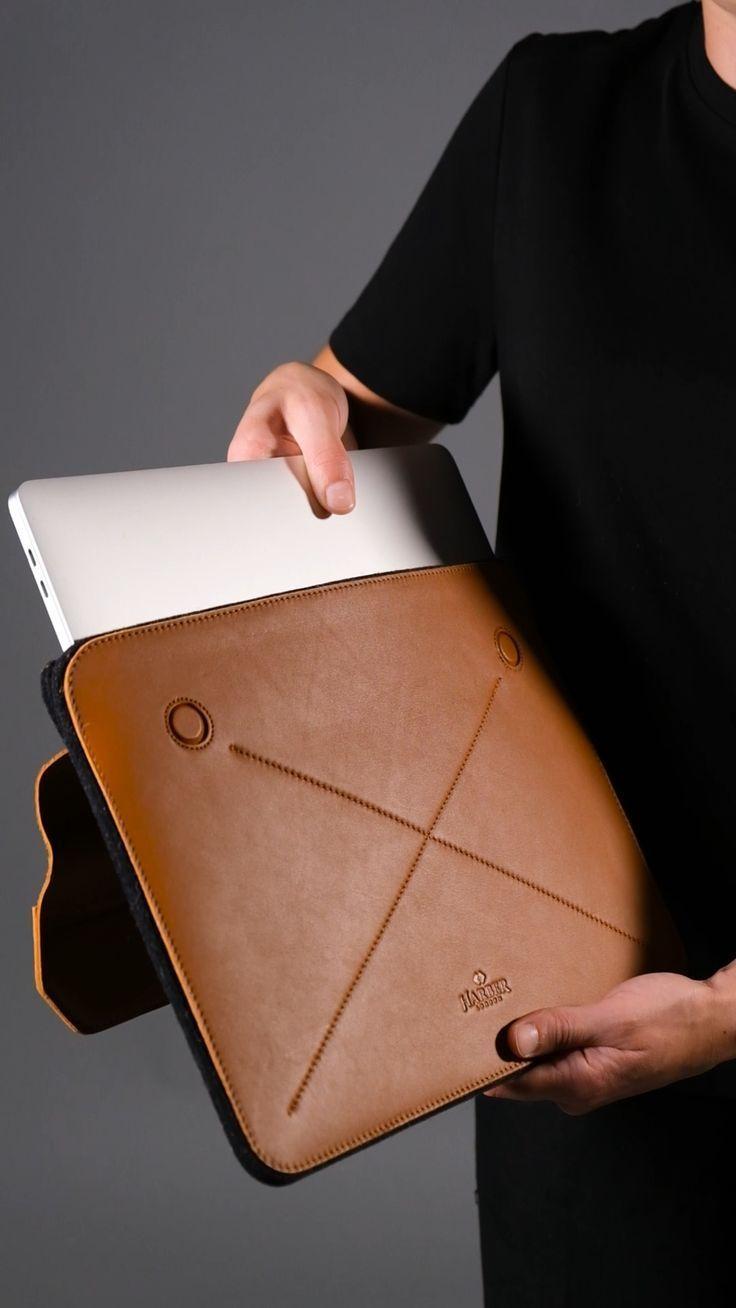 Harber London Leather Envelope Sleeve