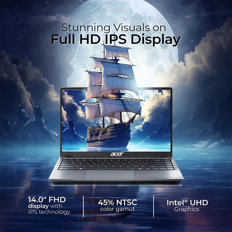 ACER A324 - 51 UN.343SI.00D [CI3 - 1215U/16GB/512GB SSD/WIN11 HOME/14.0"/INTEGRATED GRAPHICS/1 YEAR(S)/GREY] - SWIFT PERIPHERALS1096041