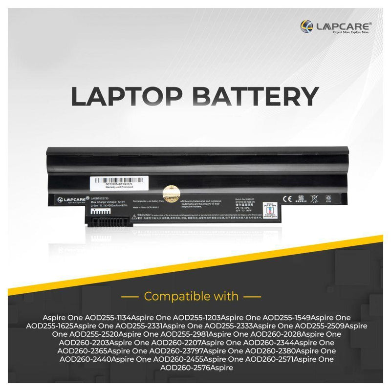 Acer AL10A31 AL10B31 AL10G31 Compatible Laptop Battery 48.84Whr 4400mAh 11.1V 6 Cell - SWIFT PERIPHERALSLAOBT6C2733