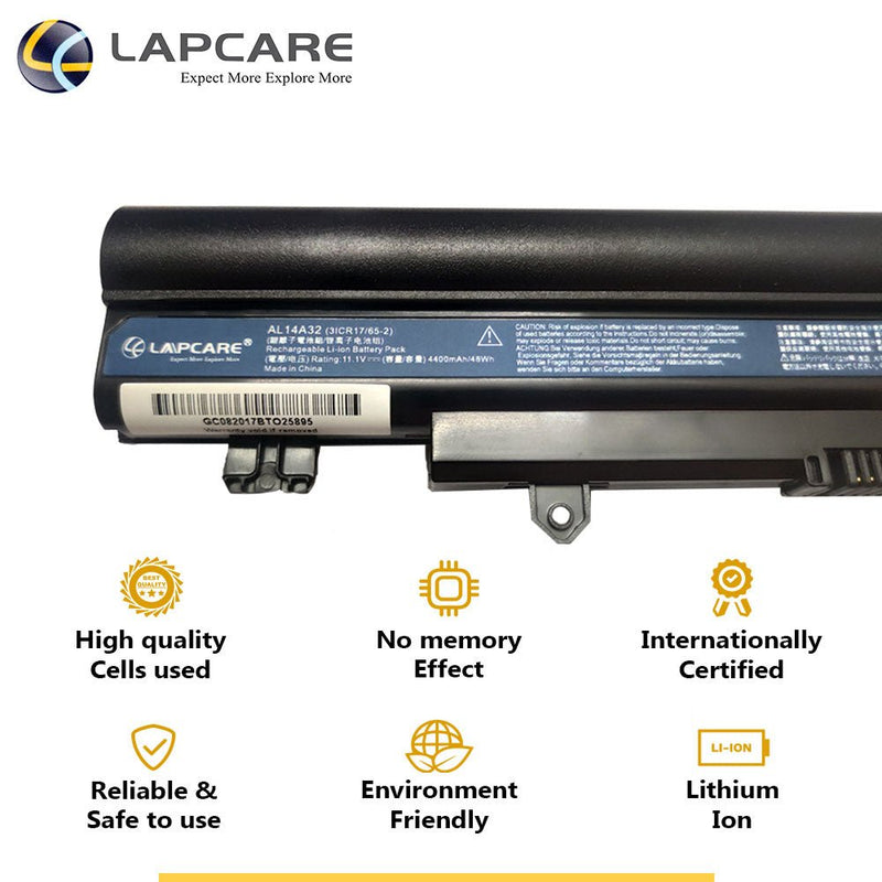 Acer AL14A32 Compatible Laptop Battery 48Whr 4400mAh 11.1V 6 Cell - SWIFT PERIPHERALSLAOBTAS6317