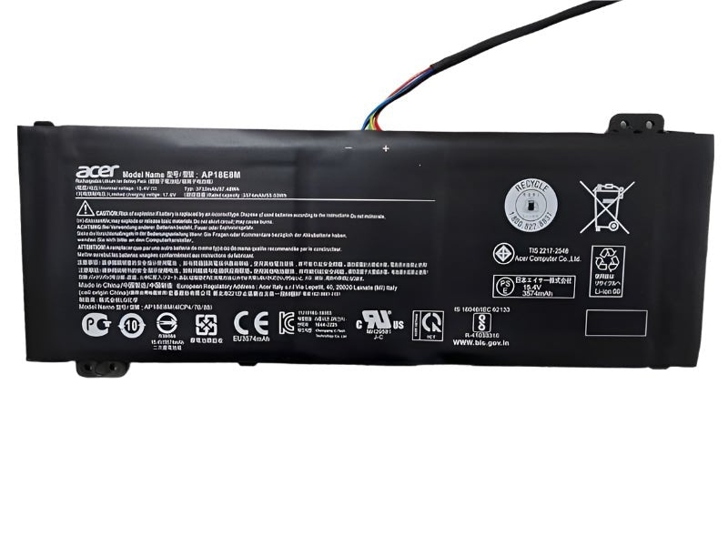 Acer AP18E8M Original OEM 58Whr 3733mAh 15.4V 4 Cell Laptop Battery - SWIFT PERIPHERALSAP18E8M-OEM