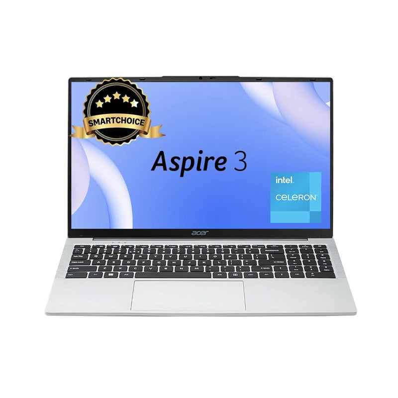Acer Aspire A325 - 45, Intel Core Celeron N4500, 8GB, 512GB SSD, Intel UHD Graphics, 15.6 Inch FHD IPS, Win 11, Pure Silver, UN.344SI.00S - SWIFT PERIPHERALS1096712
