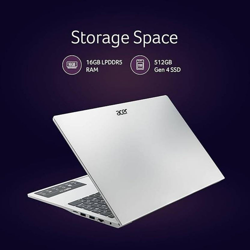 ACER ASPIRE AL15 - 52H UN.347SI.00U [CI7 - 13620H/16GB/512GB SSD/WIN11 HOME+MS24/15.6"/INTEGRATED GRAPHICS/1 YEAR(S)/SILVER] - SWIFT PERIPHERALS1094872
