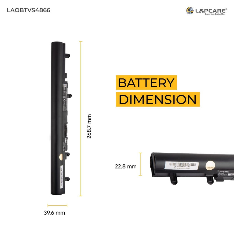 Acer Aspire E1 & V5 Series Compatible Laptop Battery 2200mAh 14.8V 4 - Cell - SWIFT PERIPHERALSLAOBTVS4866