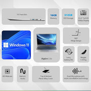 ACER ASPIRE LITE, 13TH GEN, INTEL CORE I3 - 1305U, 8GB RAM, 512GB SSD, FULL HD, 15.6"/39.62CM, WINDOWS 11 HOME, STEEL GRAY, 1.59KG, AL15 - 53, METAL BODY, 36 WHR, THIN AND LIGHT PREMIUM LAPTOP UN.34ESI.00D - SWIFT PERIPHERALSAcerLaptop-0051