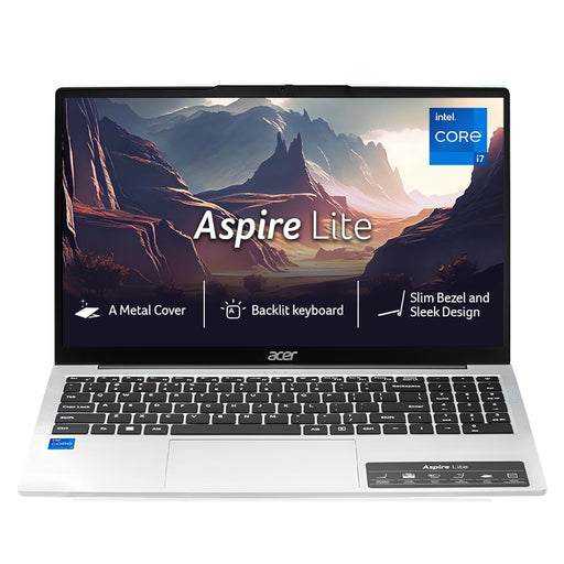 ACER ASPIRE LITE AL15 - 52H UN.347SI.00V [CI5 - 13420H/16GB/512GB SSD/WIN11 HOME+MS24/15.6"/INTEGRATED GRAPHICS/1 YEAR(S)/SILVER/BACKLIT KBD] - SWIFT PERIPHERALS1095183