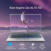 ACER ASPIRE LITE AL15 - 53 UN.34ESI.005 [CI3 - 1305U/8GB/512GB SSD/WIN11 HOME+MS24/15.6"/INTEGRATED GRAPHICS/1 YEAR(S)/GREY] - SWIFT PERIPHERALS1096708
