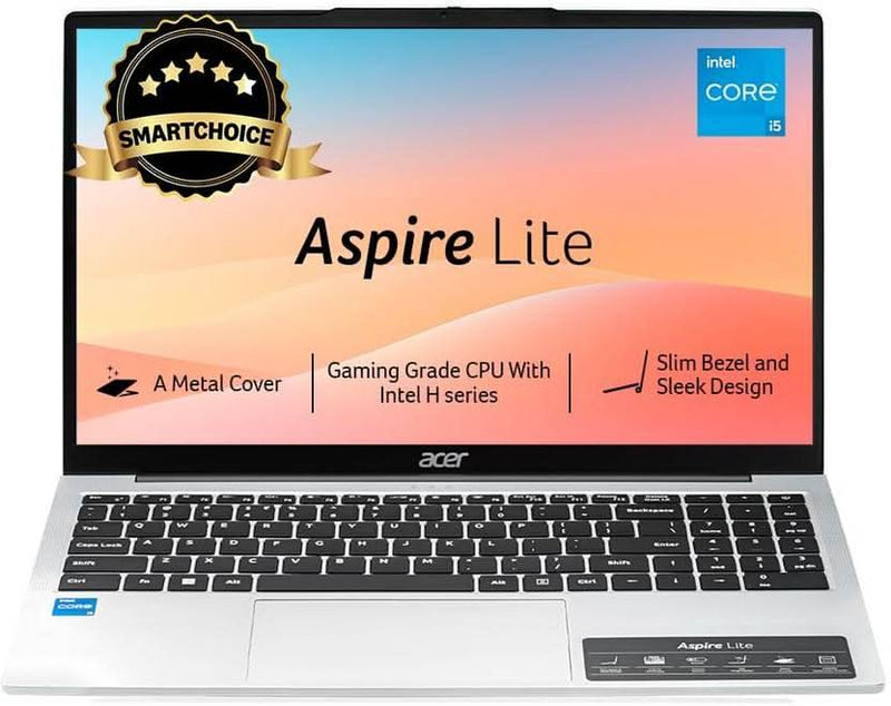 ACER ASPIRE LITE AL15 - 53 UN.34ESI.00K [CI5 - 1334U/16GB/512GB SSD/WIN11 HOME/15.6"/INTEGRATED GRAPHICS/1 YEAR(S)/GREY] - SWIFT PERIPHERALS1094574