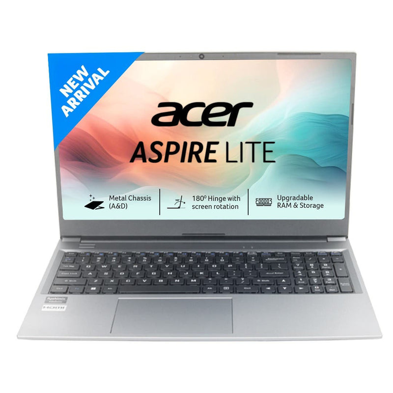 ACER ASPIRE LITE AL15 - 53 UN.34ESI.00L [CI5 - 1334U/16GB/512GB SSD/WIN11 HOME+MSO/15.6"/INTEGRATED GRAPHICS/1 YEAR(S)/GREY] - SWIFT PERIPHERALS1096179