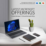 ACER ASPIRE LITE, AMD RYZEN 5 5625U PROCESSOR, 16 GB RAM, 512 GB SSD, FULL HD, 15.6"/39.62 CM, WINDOWS 11 HOME, MS OFFICE , STEEL GRAY, 1.59 KG, L15 - 41, THIN AND LIGHT LAPTOP UN.31ZSI.029 - SWIFT PERIPHERALS1096033