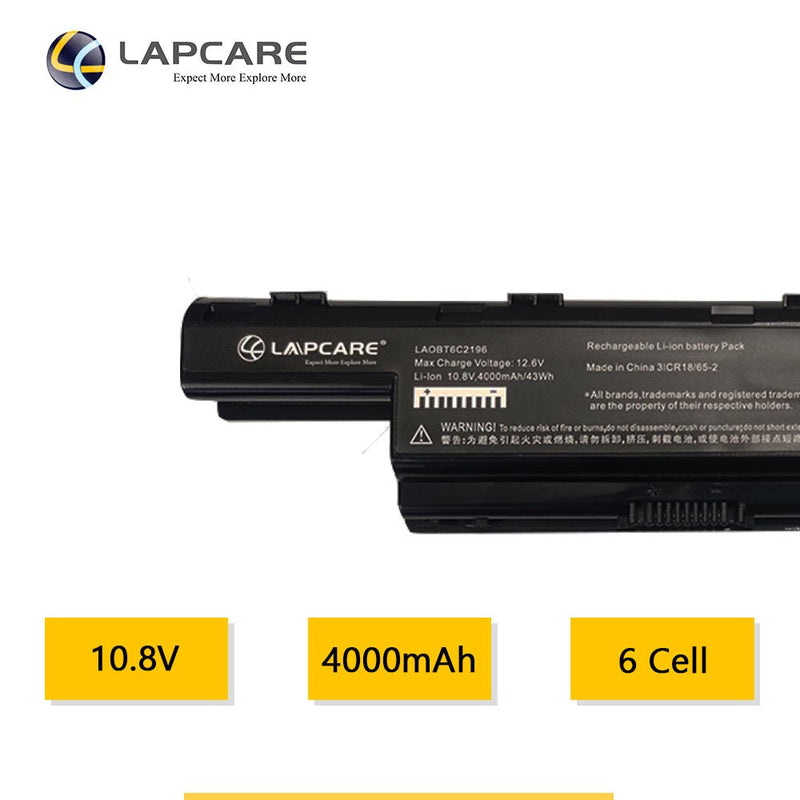 Acer Aspire Series Compatible Laptop Battery 4000mAh 10.8V 6 Cell - SWIFT PERIPHERALSLAOBT6C2196