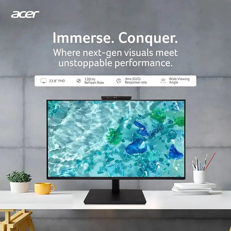Acer B247Y D6 23.8" Full HD IPS Monitor with 5MP IR Adjustable Webcam - SWIFT PERIPHERALSB247Y-D6