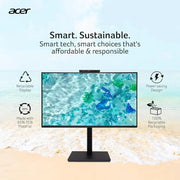 Acer B247Y D6 23.8" Full HD IPS Monitor with 5MP IR Adjustable Webcam - SWIFT PERIPHERALSB247Y-D6