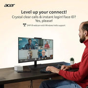 Acer B247Y D6 23.8" Full HD IPS Monitor with 5MP IR Adjustable Webcam - SWIFT PERIPHERALSB247Y-D6
