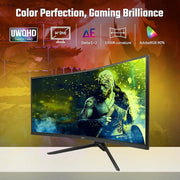 Acer ED343CUR 34" 180Hz 1ms UWQHD Curved Gaming Monitor - SWIFT PERIPHERALSED343CUR
