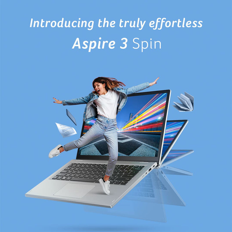 ACER INTEL CORE I3 N305 - (8 GB/512 GB SSD/WINDOWS 11 HOME) A3SP14 - 31PT 2 IN 1 LAPTOP (14 INCH, PURE SILVER) UN.KENSI.003 - SWIFT PERIPHERALSAcerLaptop-0048
