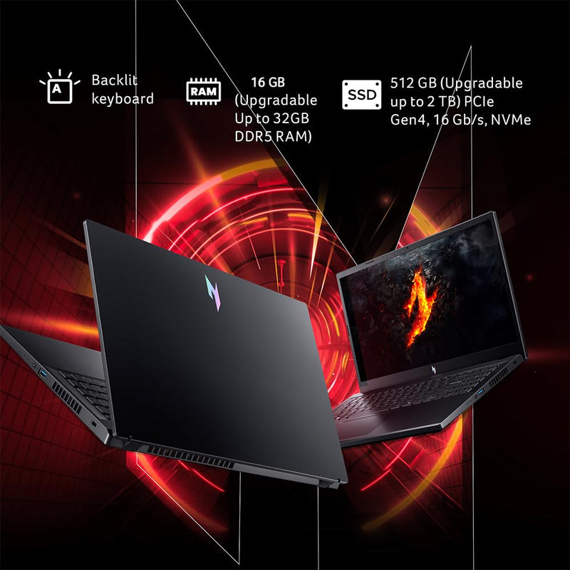 ACER NITRO V15 NH.QPESI.001 [R7 - 7735HS RYZEN/16GB/512GB SSD/WIN11 HOME/15.6 INCH/6GB - RTX4050 GRAPHICS /1 YEAR(S)/BLACK] - SWIFT PERIPHERALS1090525