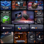 ACER NITRO V15 NH.QZ9SI.001 [CI7 - 13620H/16GB/512GB SSD/WIN11 HOME/15.6"/8GB - RTX5050 GRAPHICS/1 YEAR(S)/BLACK] - SWIFT PERIPHERALS1096168