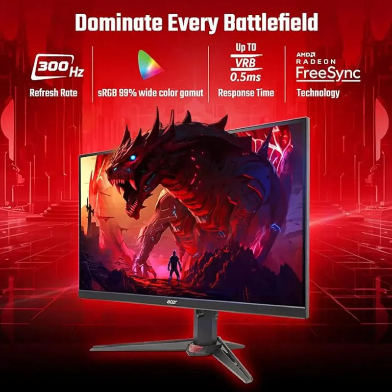 Acer Nitro XV272U F3 27″ 300 Hz 0.5 ms WQHD IPS Agile‑Splendor Monitor - SWIFT PERIPHERALSXV272U-F3