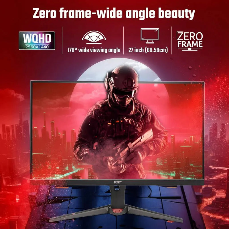 Acer Nitro XV272U F3 27″ 300 Hz 0.5 ms WQHD IPS Agile‑Splendor Monitor - SWIFT PERIPHERALSXV272U-F3