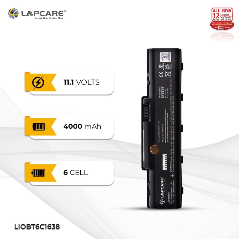 Acer PACKARD BELL EasyNote Compatible Laptop Battery 4000mAh 11.1V 6 Cell - SWIFT PERIPHERALSLAOBTEM4239