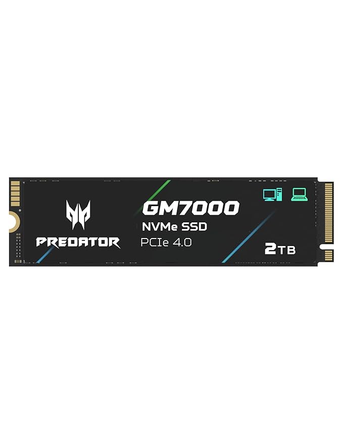 Acer Predator GM7000 2TB M.2 NVMe Gen4 Internal SSD - SWIFT PERIPHERALSBL-9BWWR-106