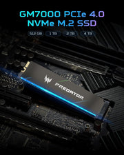 Acer Predator GM7000 512GB M.2 NVMe Gen4 Internal SSD - SWIFT PERIPHERALSBL-9BWWR-104