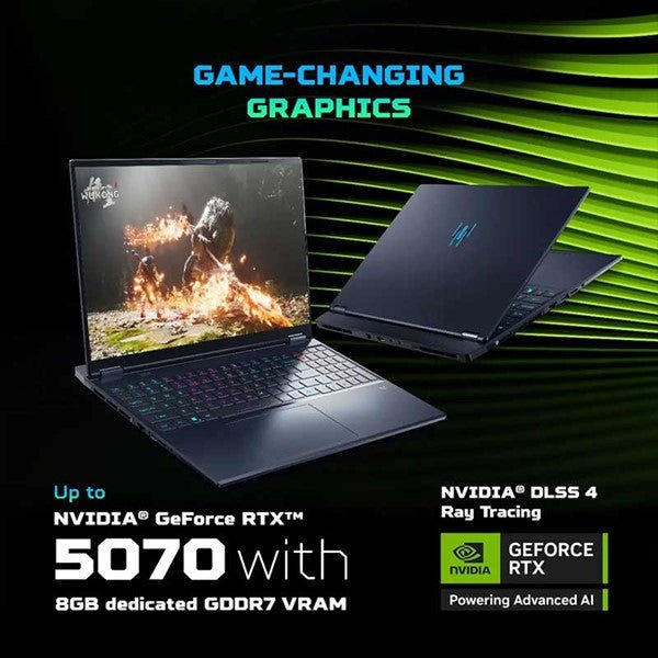 ACER PREDATOR HELIOS NEO 16S AI NH.QXASI.003 [ULTRA9 - 275HX/32GB/1TB SSD/WIN11 HOME/16.0"/8GB - RTX5070 GRAPHICS/1 YEAR(S)/BLACK] - SWIFT PERIPHERALS1096189