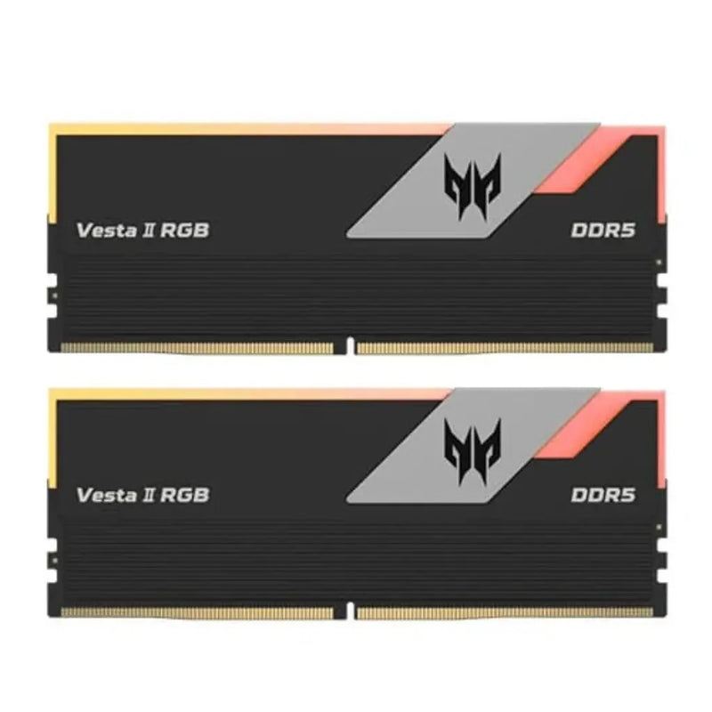 Acer Predator Vesta II RGB 32GB (16GBx2) DDR5 RAM 6000MHz CL36 288 - Pin Gaming Desktop Memory - SWIFT PERIPHERALSBL.9BWWR.652