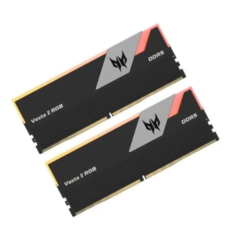 Acer Predator Vesta II RGB 32GB (16GBx2) DDR5 RAM 6000MHz CL36 288 - Pin Gaming Desktop Memory - SWIFT PERIPHERALSBL.9BWWR.652