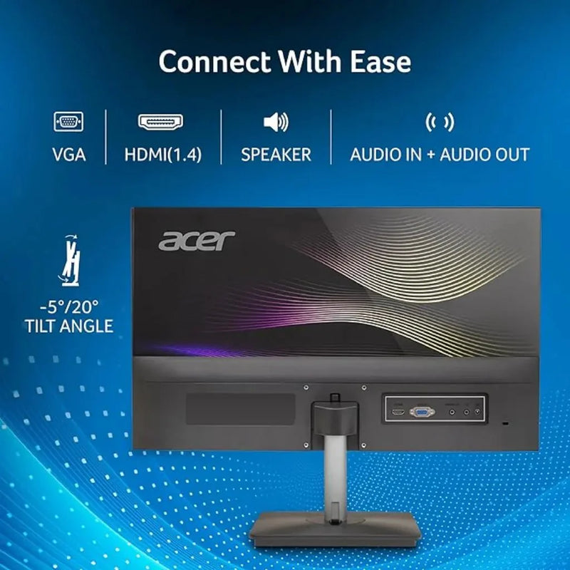 Acer RS242Y 23.8" 120Hz 1ms Full HD IPS Ultra - Thin LED Monitor - SWIFT PERIPHERALSRS242Y