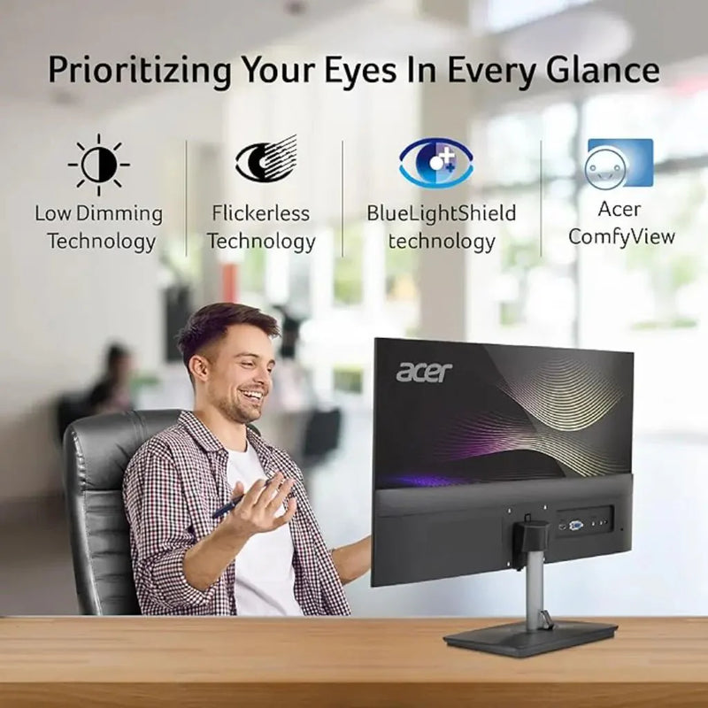 Acer RS242Y 23.8" 120Hz 1ms Full HD IPS Ultra - Thin LED Monitor - SWIFT PERIPHERALSRS242Y