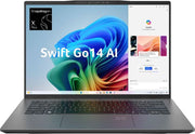 ACER SWIFT GO 14 AI NX.KYXSI.001 [X1P - X PLUS SNAPDRAGON/16GB/512GB SSD/WIN11 HOME+MSO/14.0 INCH/INTEGRATED GRAPHICS /1 YEAR(S)/GREY] - SWIFT PERIPHERALS1092084