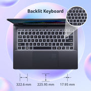 ACER SWIFT GO 14 AI NX.KYXSI.001 [X1P - X PLUS SNAPDRAGON/16GB/512GB SSD/WIN11 HOME+MSO/14.0 INCH/INTEGRATED GRAPHICS /1 YEAR(S)/GREY] - SWIFT PERIPHERALS1092084