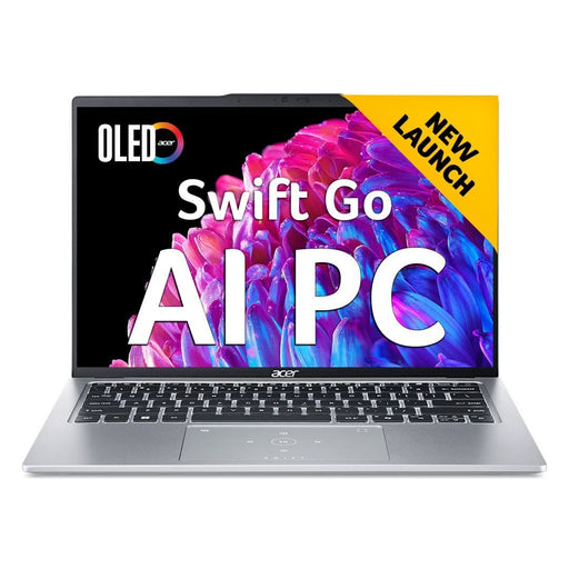ACER SWIFT GO 14 SFG14 - 73 AI NX.J2BSI.002 [ULTRA5 - 125H 14TH GEN/16GB/512GB SSD/WIN11 HOME+MSO/14.0 INCH/INTEGRATED GRAPHICS /1 YEAR(S)/SILVER] - SWIFT PERIPHERALS1091804