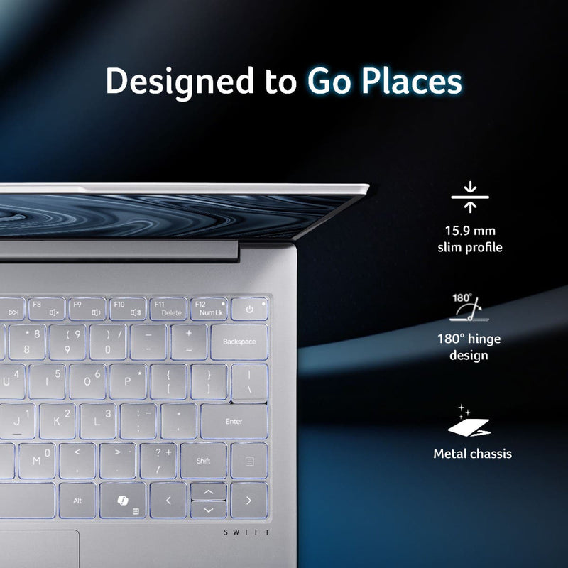 ACER SWIFT LITE NX.D2GSI.001 [ULTRA5 - 115U/16GB/512GB SSD/WIN11 HOME+MS24/14.0"/INTEGRATED GRAPHICS/1 YEAR(S)/LIGHT SILVER/OLED] - SWIFT PERIPHERALS1095389