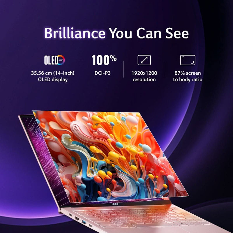 ACER SWIFT LITE NX.DB8SI.001 [ULTRA5 - 115U/16GB/512GB SSD/WIN11 HOME+MS24/14.0"/INTEGRATED GRAPHICS/1 YEAR(S)/SUNSET COPPER] - SWIFT PERIPHERALS1094686