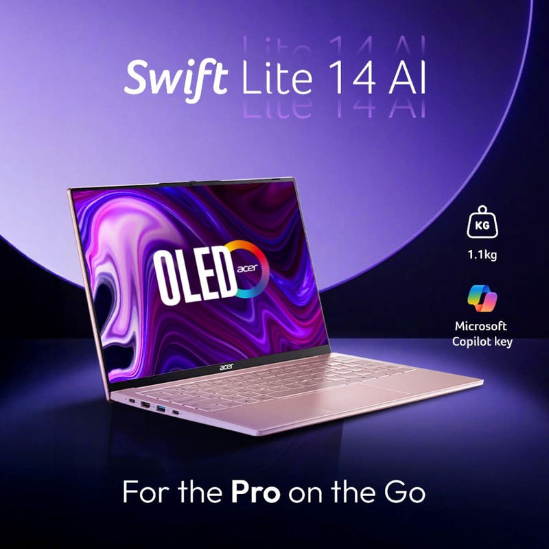 ACER SWIFT LITE NX.DB8SI.001 [ULTRA5 - 115U/16GB/512GB SSD/WIN11 HOME+MS24/14.0"/INTEGRATED GRAPHICS/1 YEAR(S)/SUNSET COPPER] - SWIFT PERIPHERALS1094686