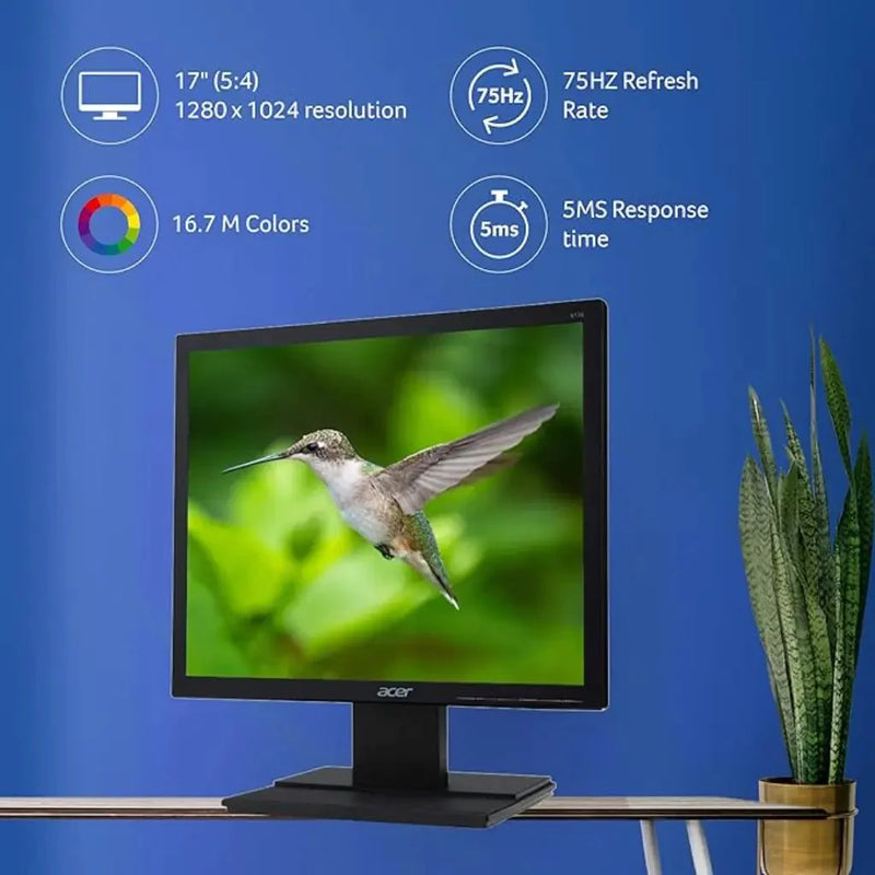 Acer V176L 17" 60Hz 5ms SXGA Resolution LED Monitor - SWIFT PERIPHERALSV176L