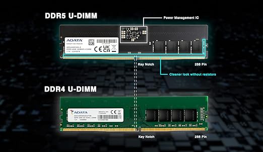 ADATA 16GB (16GBX1) DDR5 4800MHZ AD5U480016G - S - SWIFT PERIPHERALS1094539