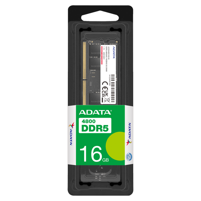 ADATA 16GB DDR5 RAM 4800MHz CL40 SO - DIMM Laptop Memory - SWIFT PERIPHERALSAD5S480016G-S