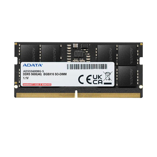 ADATA 16GB DDR5 RAM 5600MHz CL46 SO - DIMM Laptop Memory Module - SWIFT PERIPHERALSAD5S560016G-S