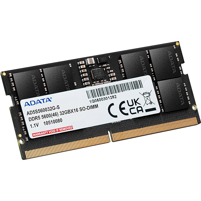 ADATA 32GB (1X32GB) 5600MHZ CL46 SO - DIMM LAPTOP RAM (AD5S560032G - S) - SWIFT PERIPHERALS1090896