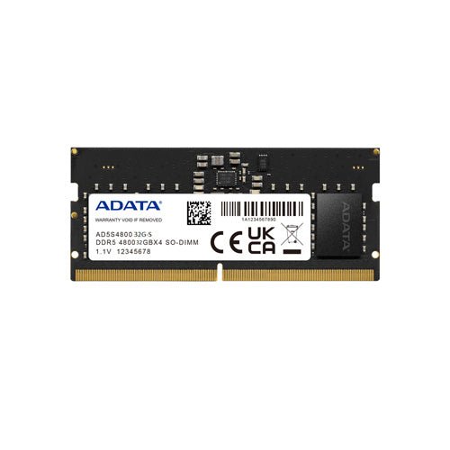 ADATA 32GB DDR5 4800MHz CL40 SO - DIMM Laptop Memory - SWIFT PERIPHERALSAD5S480032G-S