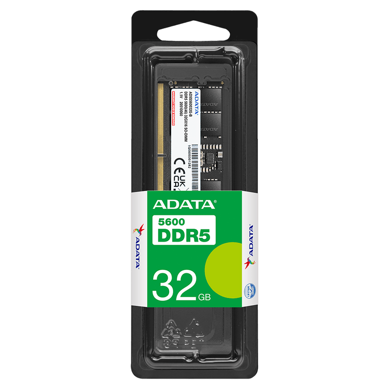 ADATA 32GB DDR5 RAM 5600MHz CL46 SO - DIMM Laptop Memory Module - SWIFT PERIPHERALSAD5S560032G-S