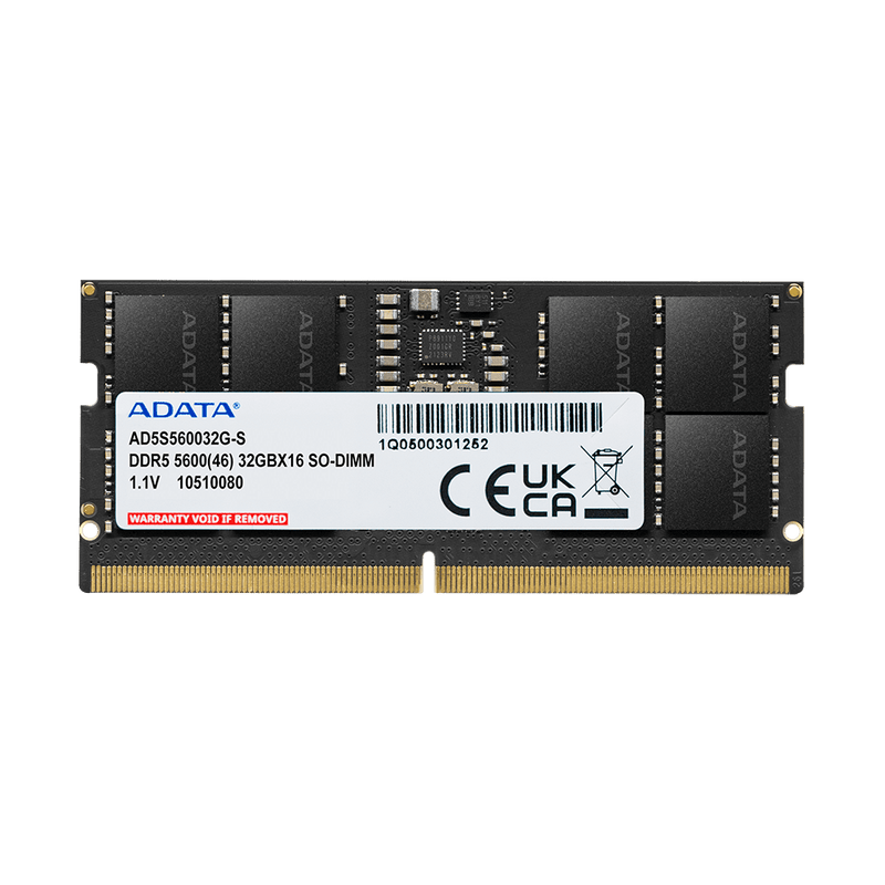 ADATA 32GB DDR5 RAM 5600MHz CL46 SO - DIMM Laptop Memory Module - SWIFT PERIPHERALSAD5S560032G-S