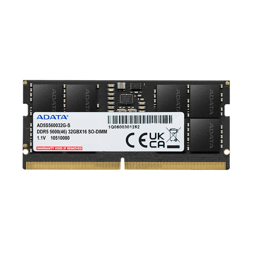 ADATA 32GB DDR5 RAM 5600MHz CL46 SO - DIMM Laptop Memory Module - SWIFT PERIPHERALSAD5S560032G-S